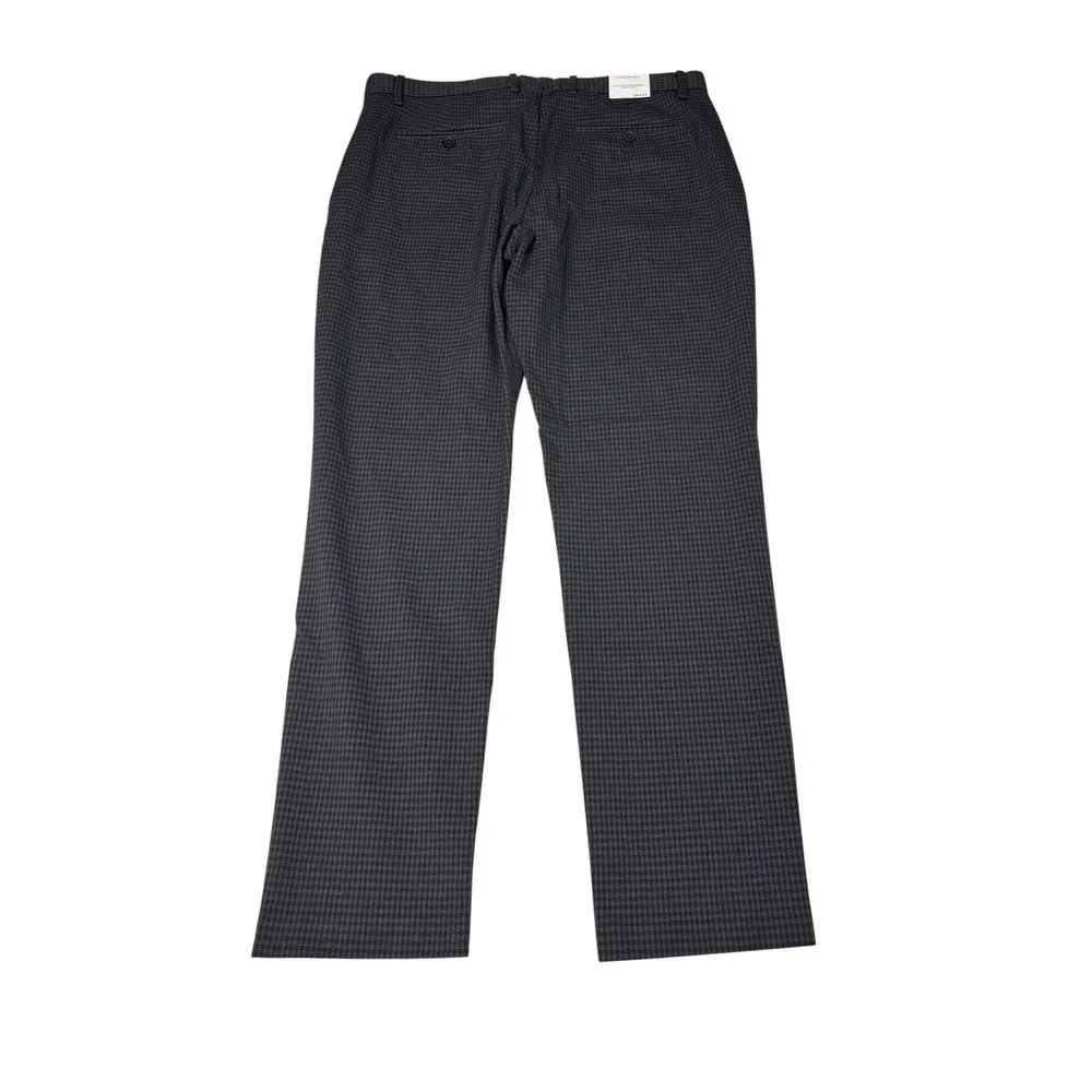 NWT Banana Republic Grayson Slim Tapered Ankle Pants Mens 34x29 Grey Houndstooth